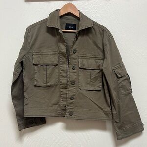 Rails Madison Utility jacket in Dark Olive green